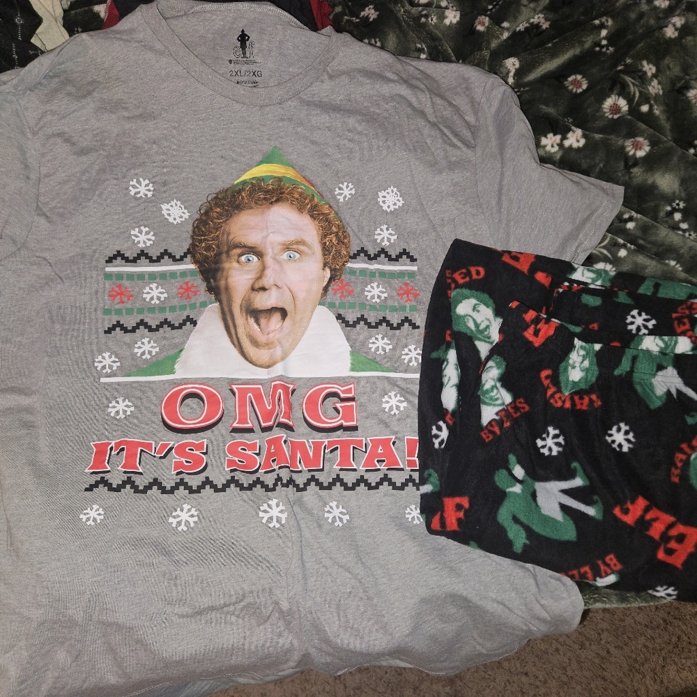 ELF Gray and Black Joggers